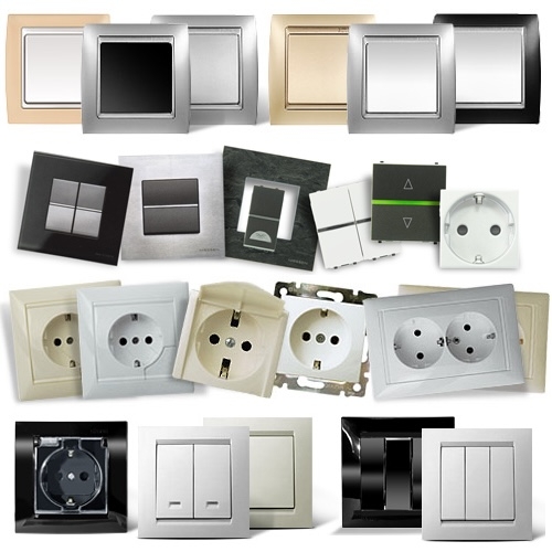 РОЗЕТКИ  ВЫКЛЮЧАТЕЛИ, СВЕТОРЕГУЛЯТОРЫ