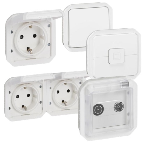 Механізми LEGRAND PLEXO IP55 БІЛІ