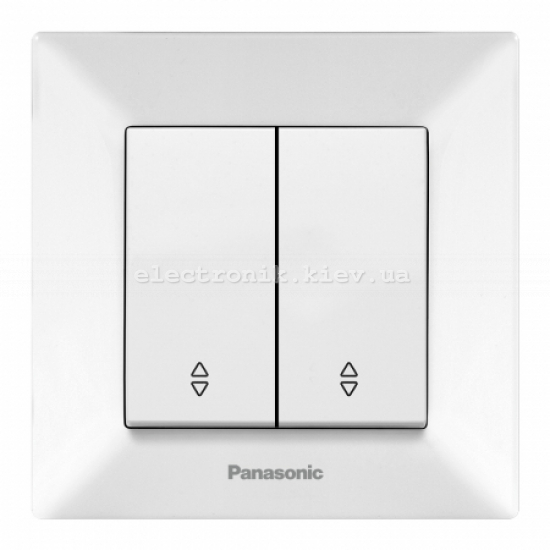 Panasonic ARKEDIA SLIM белый  Выключатель двойной проходной