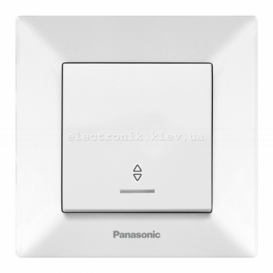 Panasonic ARKEDIA SLIM белый Выключатель проходной с подсветкой