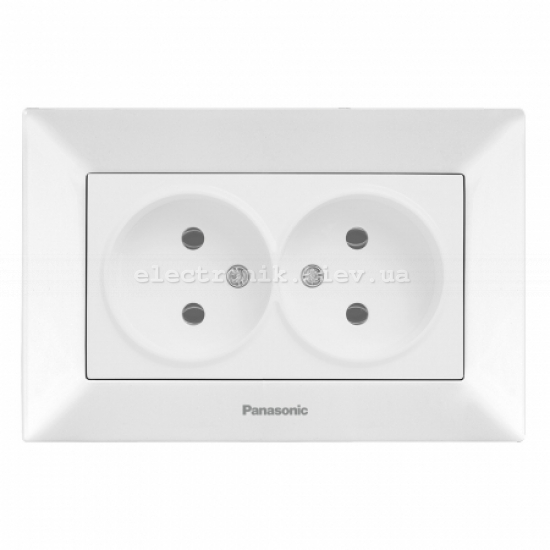 Panasonic ARKEDIA SLIM белый Розетка двойная