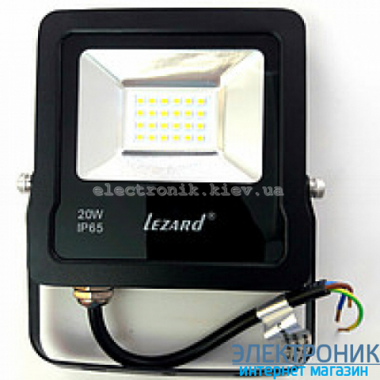 Світлодіодний прожектор Lezard 20W-6500K
