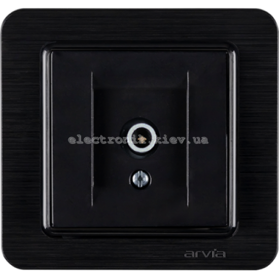 Розетка TV конечная, Черный LAVIN