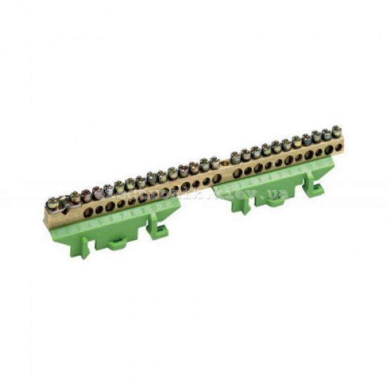 Клемма защитная с держателем 1х25+11x16+13x10мм2 Hager