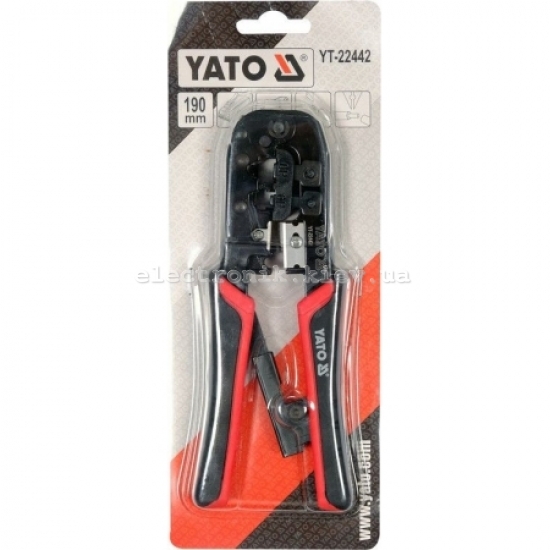 Обтискні кліщі для телефонних та мережевих виделок YATO YT-22442