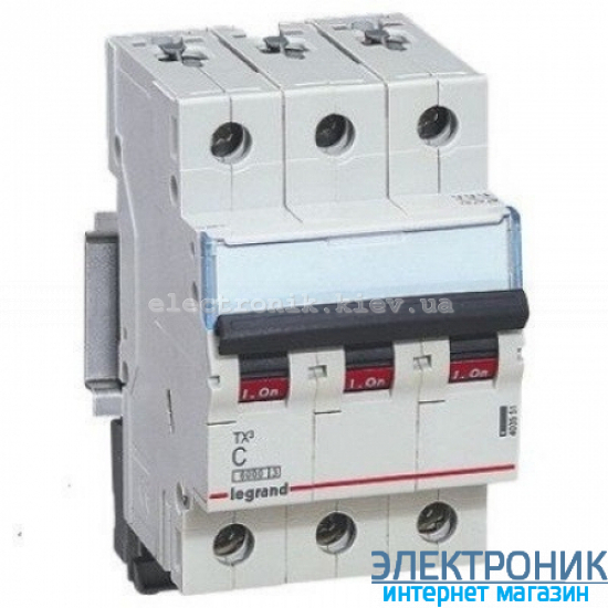 Автоматичний вимикач Legrand TX3-3P 10А, С