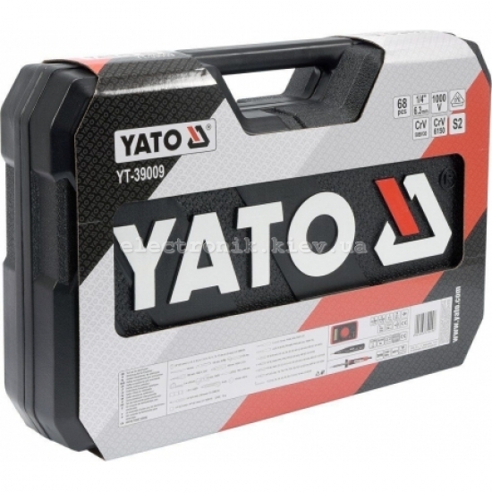 Набор инструментов электрика 68 предметов профессиональный YATO YT-39009