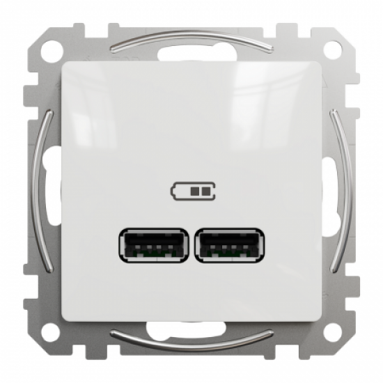 USB Розетка A+A 2,1A цвет белый Sedna Design