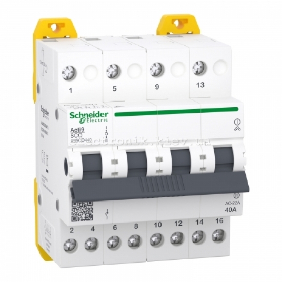 Переключатель I-0-II Acti9 iSSW, 4Р, 40A,400/415В, Schneider Electric