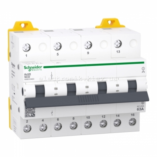 Переключатель I-0-II Acti9 iSSW, 4Р, 63A,400/415В, Schneider Electric