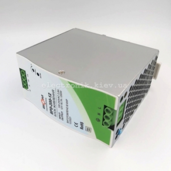 Блок живлення Biom на DIN-рейку TH35/ЕС35 200W 16.7A 12V IP20