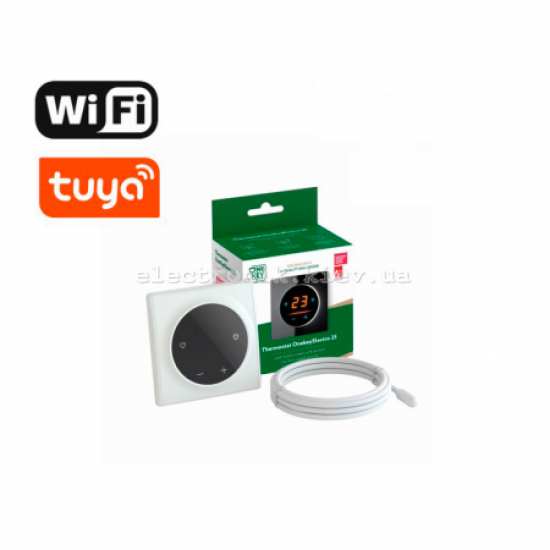 Терморегулятор ONEKEYELECTRO 25 с WiFi, рамка белая, пластик