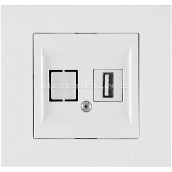 Розетка USB, Белая KAREN