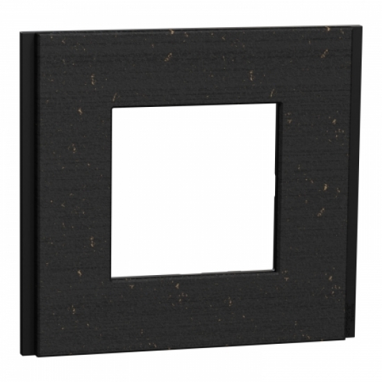 Рамка 1-постова Unica Deco Material, чорний папір