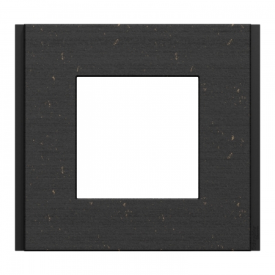 Рамка 1-постова Unica Deco Material, чорний папір