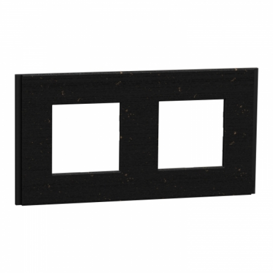 Рамка 2-постова Unica Deco Material, чорний папір
