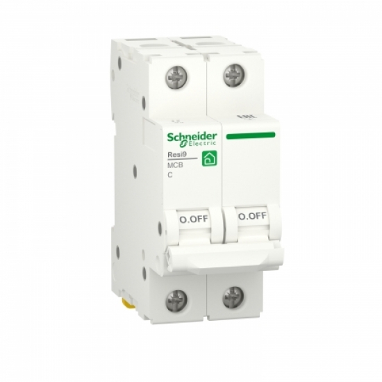 Автоматичний вимикач RESI9 Schneider Electric 10А, 2P, категорія С, 6кА