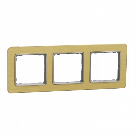 Рамка 3-пост цвет матовое золото Sedna Elements