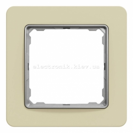 Рамка 1-пост Sedna Elements матовый песочный