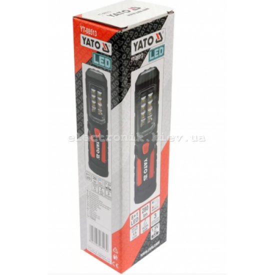 Светодиодный магнитный светильник 2в1 для мастерских YATO YT-08513