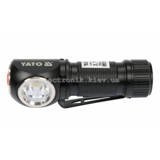 Налобний ліхтар акумуляторний 2в1 350Лм YATO YT-08597