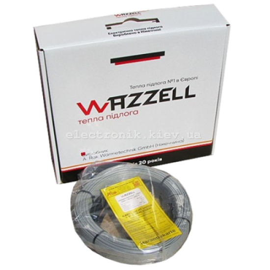 Теплый пол нагревательный кабель WAZZELL EASYHEAT - 100m 2000вт