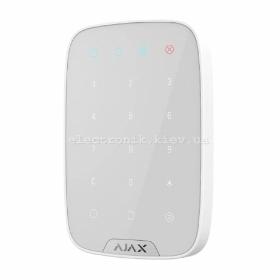 Беспроводная сенсорная клавиатура Ajax KeyPad White