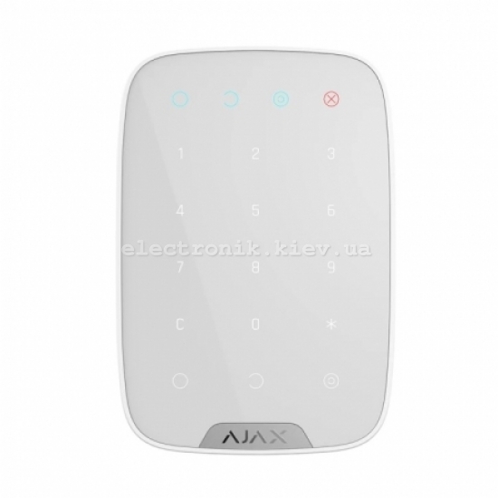 Беспроводная сенсорная клавиатура Ajax KeyPad White