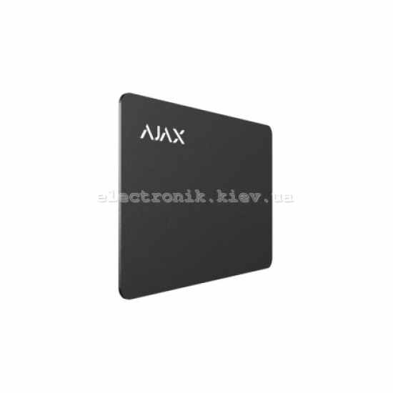Карта для управления охранной системой Ajax Pass 100 шт. Black