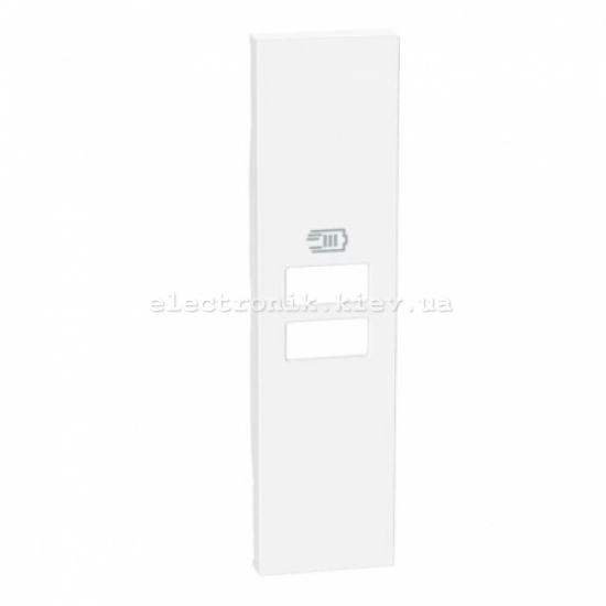 Розетка зарядний пристрій USB 2 роз'єм тип - A/A 15 Вт/3000мА 1 модуль. Колір білий. Bticino серія Living Now
