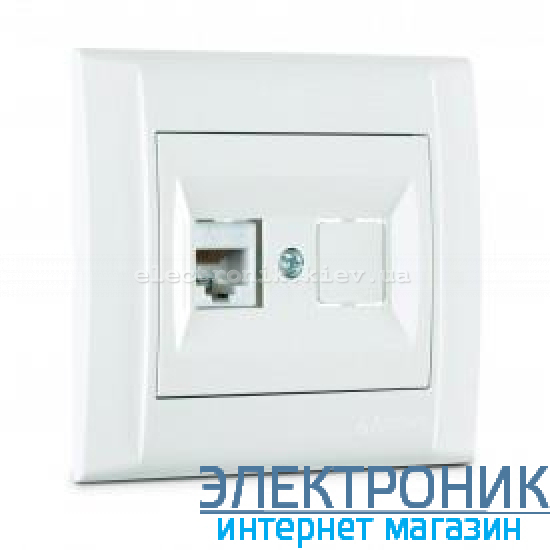 Makel Defne Белый Розетка компьютерная одинарная (RJ45 Cat5e)