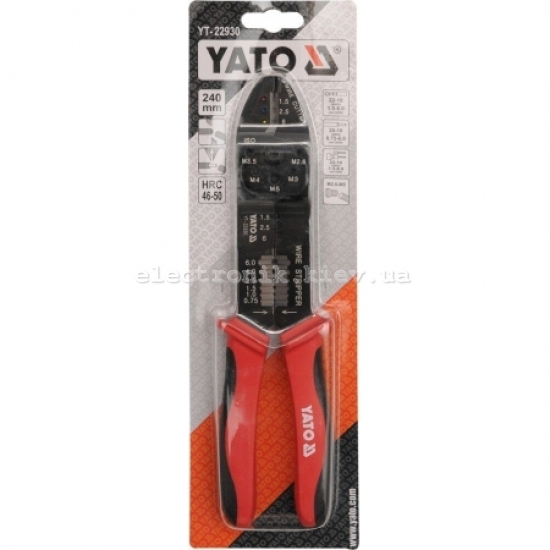 Клещи для снятия изоляции с проводов YATO YT-22930