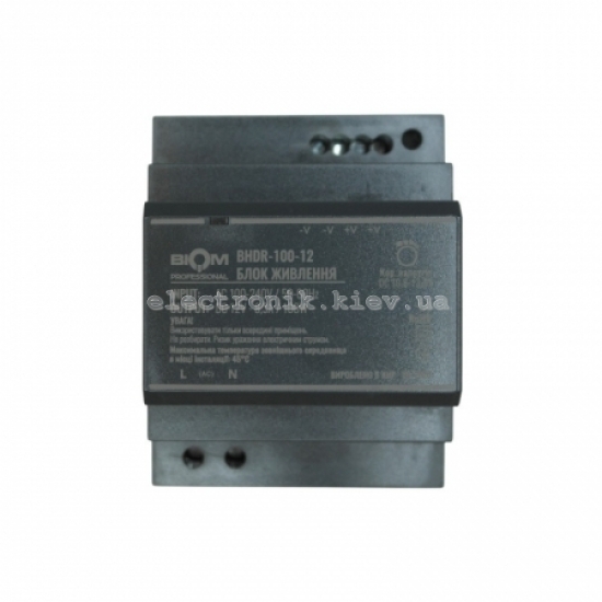 Блок питания Biom Professional 100W 12V 8.3A на DIN-рейку BHDR-100-12
