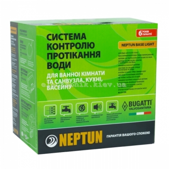 Система контроля протечки воды. НЕПТУН (NEPTUN BUGATTI) Base Light 220B 3/4''