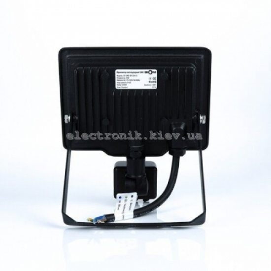 Світлодіодний прожектор BIOM 20W S5-SMD-20-Slim+Sensor 6200К 220V IP65 з датчиком руху