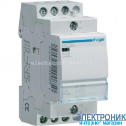 Контактор Hager ESC325 - 230В/25A, 3НВ