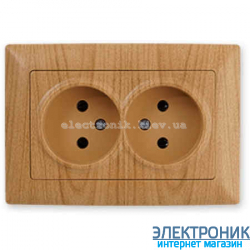 GUNSAN VISAGE клен Розетка двойная