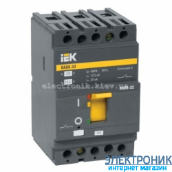 Выключатель автоматический IEK ВА88-32 3Р 25кА 32A SVA10-3-0032
