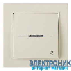 Кнопка Звонка с Подсветкой 12V КРЕМ THOR