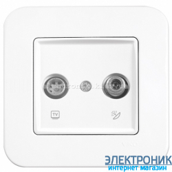Розетка ТВ / SAT VIKO Rollina Белая