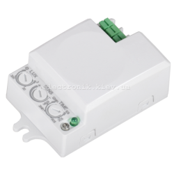 Микроволновый датчик движения ДД-МВ 401 белый, 500Вт, 360 гр.,8М,IP20,IEK