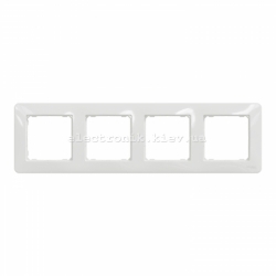 Рамка 4-пост цвет белый Sedna Design