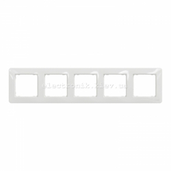 Рамка 5-пост цвет белый Sedna Design
