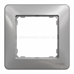 Рамка 1-піст колір алюмінію Sedna Design