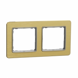 Рамка 2-пост цвет матовое золото Sedna Elements