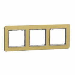 Рамка 3-пост цвет матовое золото Sedna Elements
