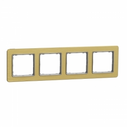 Рамка 4-пост цвет матовое золото Sedna Elements