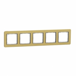 Рамка 5-пост цвет матовое золото Sedna Elements