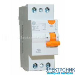 Дифференциальный выключатель однофазный (УЗО) General Electric DCG240/030 2P, AC