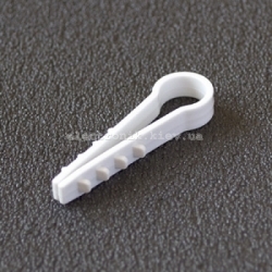 Дюбель-елочка (д 10) для круглых проводов белый APRO (упаковка 100шт)